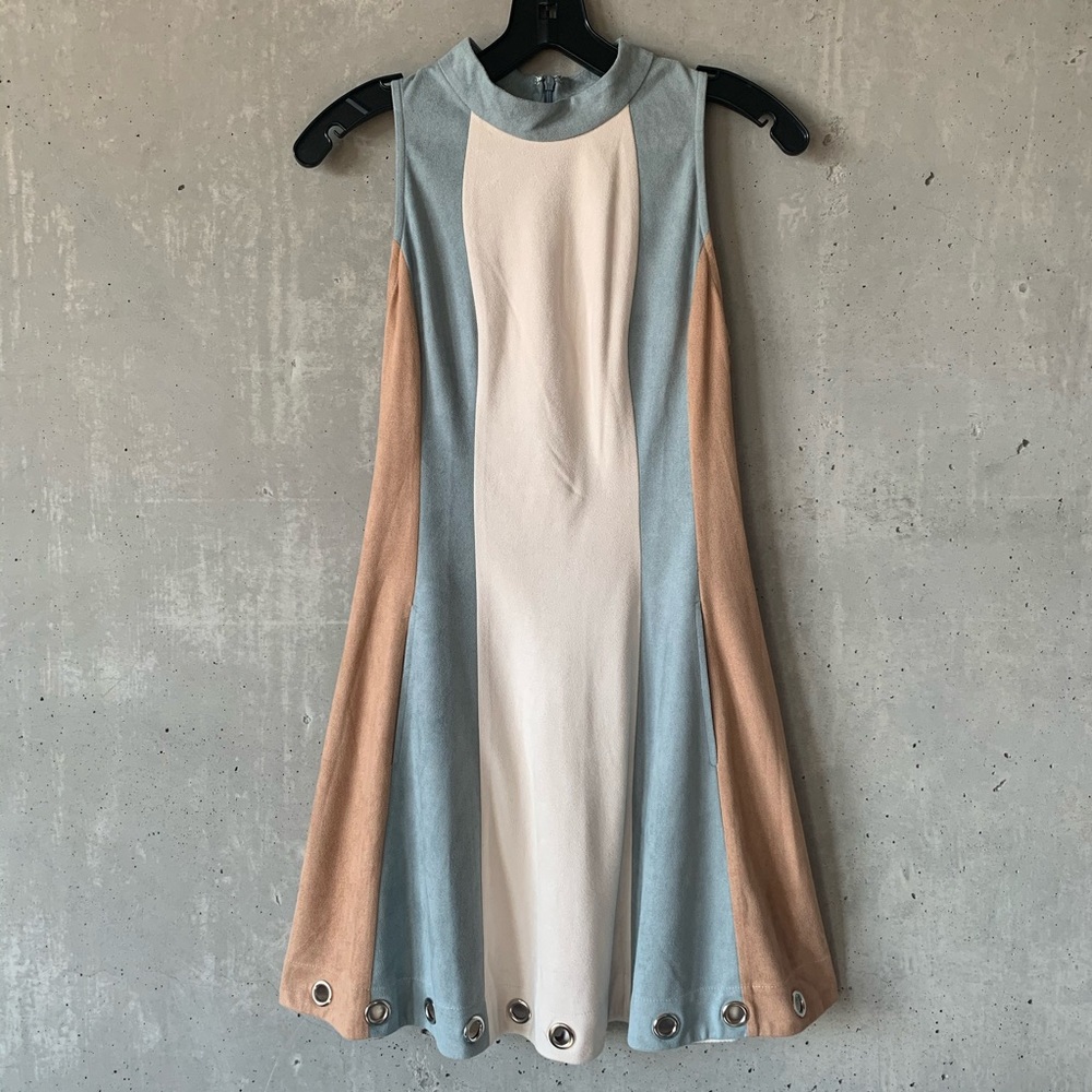 New w/o Tag Lulu's Swing Faux Suede Boho Dress, S